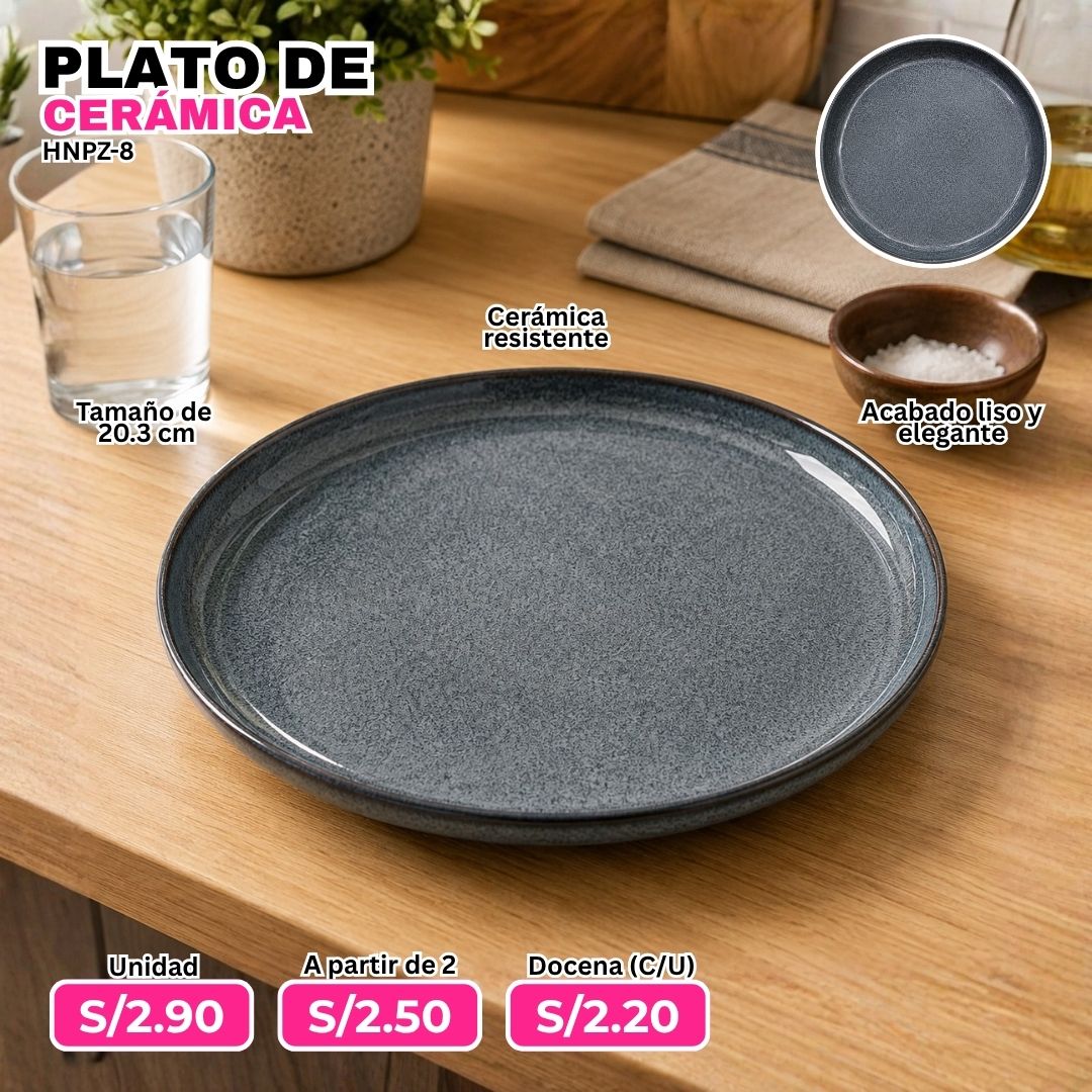 PLATO DE CERÁMICA