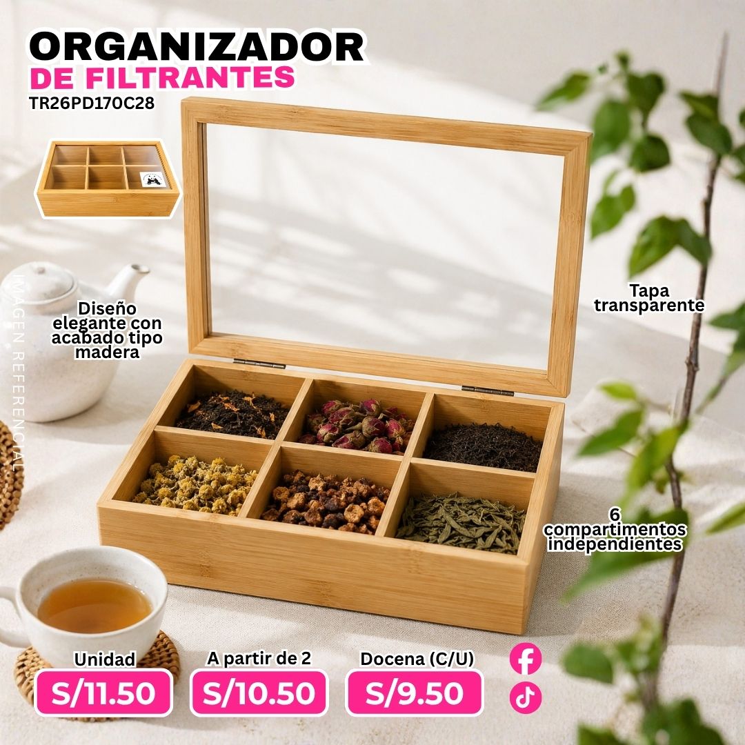 Organizador de filtrantes